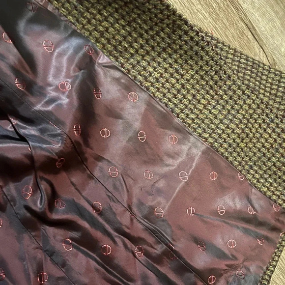 Vintage Christian Dior wool blazer dark academia size 4 preppy retro tweed fall - Picture 8 of 9